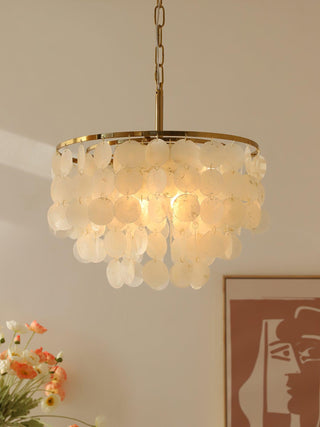 Chime Natural Shell Chandelier