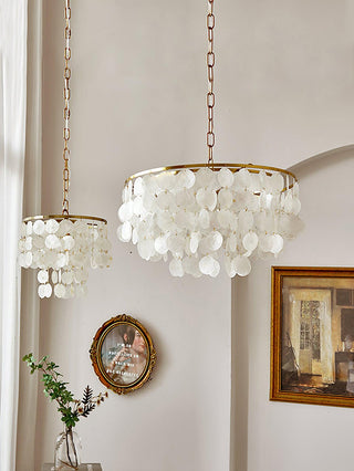 Chime Natural Shell Chandelier