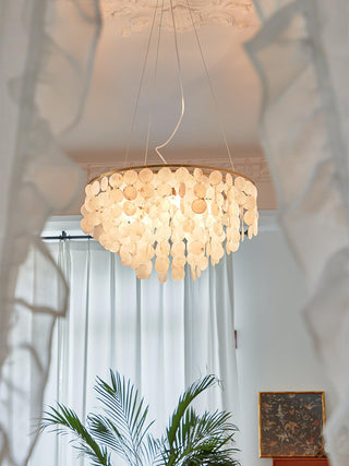 Chime Natural Shell Chandelier