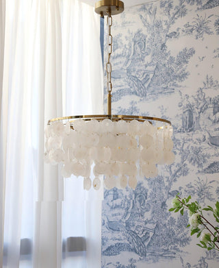 Chime Natural Shell Chandelier