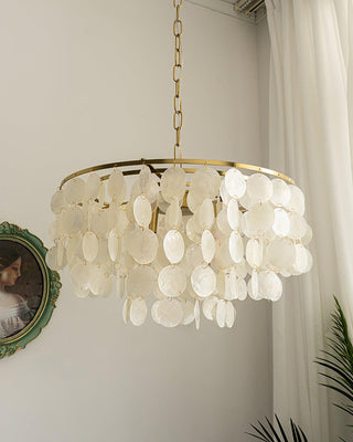Chime Natural Shell Chandelier