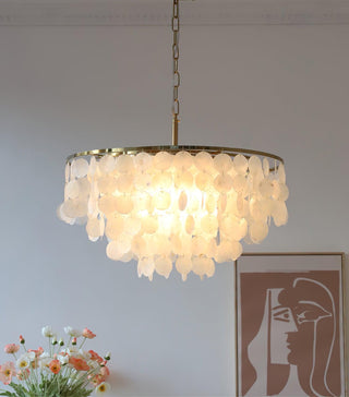 Chime Natural Shell Chandelier