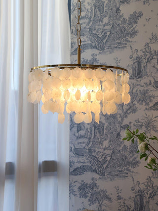 Chime Natural Shell Chandelier