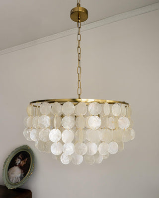 Chime Natural Shell Chandelier