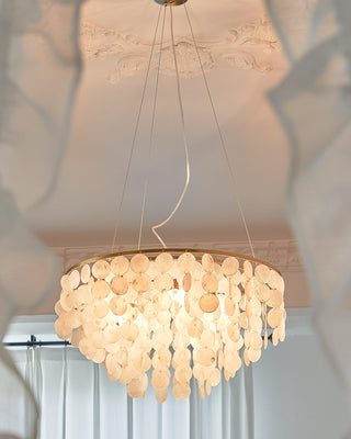Chime Natural Shell Chandelier