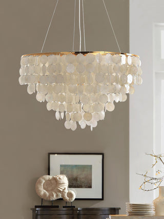 Chime Natural Shell Chandelier