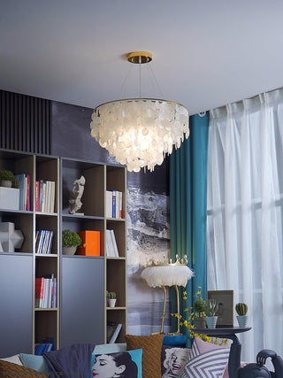 Chime Natural Shell Chandelier