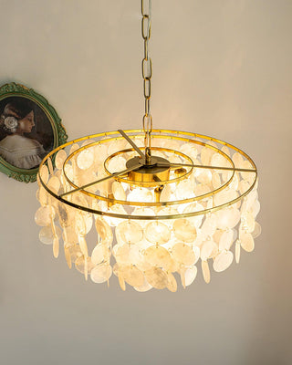Chime Natural Shell Chandelier