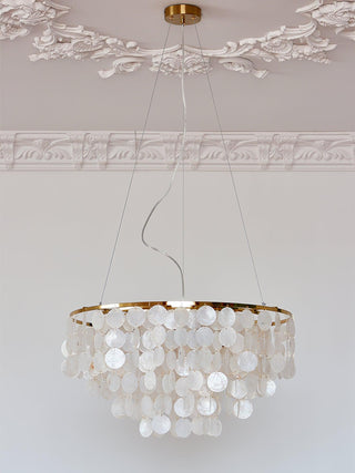 Chime Natural Shell Chandelier