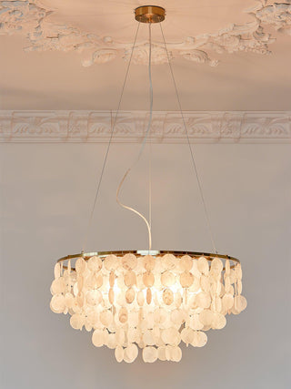 Chime Natural Shell Chandelier