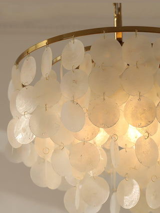 Chime Natural Shell Chandelier