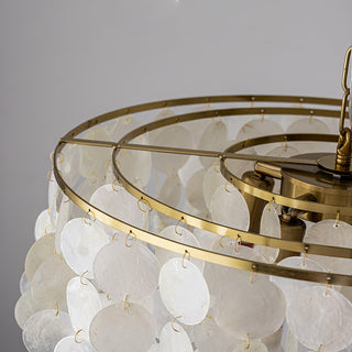 Chime Natural Shell Chandelier