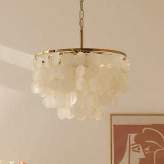 Chime Natural Shell Chandelier