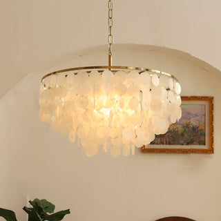 Chime Natural Shell Chandelier