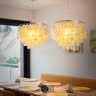Chime Natural Shell Chandelier