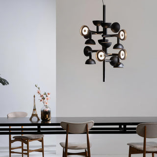 Sibilla Sculptural Black Pendant Light