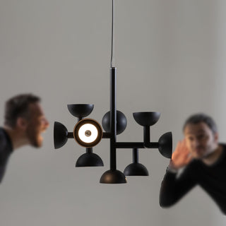Sibilla Sculptural Black Pendant Light