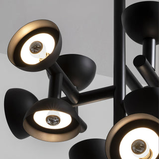 Sibilla Sculptural Black Pendant Light
