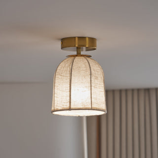 Maren Modern Linen Ceiling Lamp
