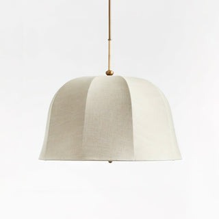 Sienna Natural Linen Pendant Light
