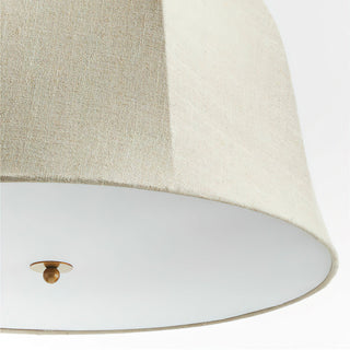 Sienna Natural Linen Pendant Light