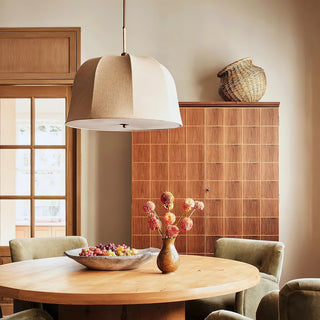 Sienna Modern Linen Pendant Light