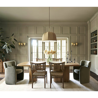 Sienna Natural Linen Pendant Light