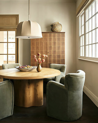 Sienna Modern Linen Pendant Light