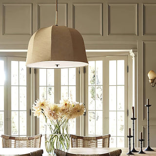 Sienna Modern Linen Pendant Light