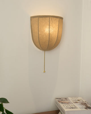 Sienna Modern Linen Wall Sconce
