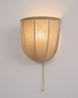 Sienna Modern Linen Wall Sconce