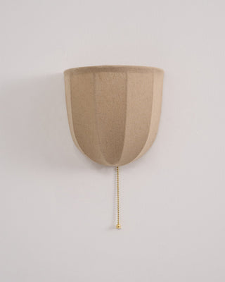 Sienna Modern Linen Wall Sconce