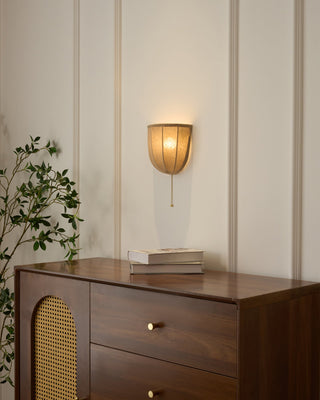 Sienna Modern Linen Wall Sconce
