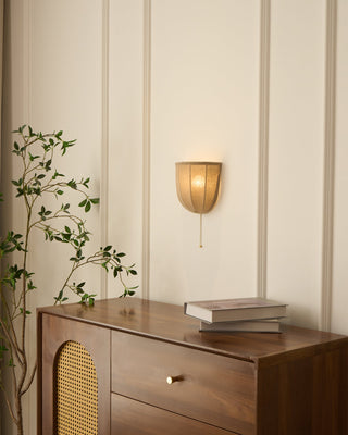Sienna Modern Linen Wall Sconce