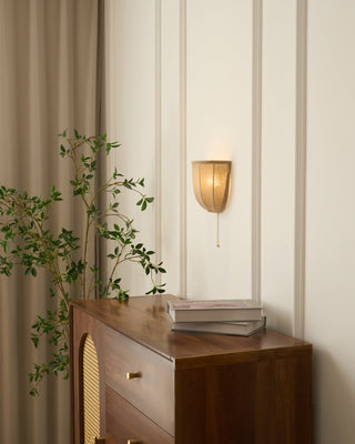 Sienna Modern Linen Wall Sconce