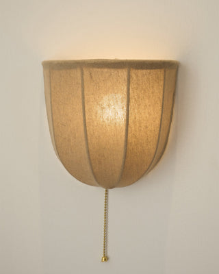 Sienna Modern Linen Wall Sconce