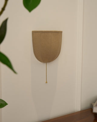 Sienna Modern Linen Wall Sconce