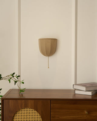 Sienna Modern Linen Wall Sconce