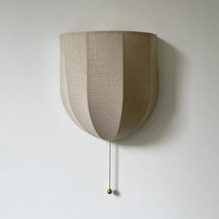 Sienna Modern Linen Wall Sconce