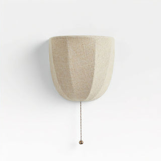 Sienna Modern Linen Wall Sconce