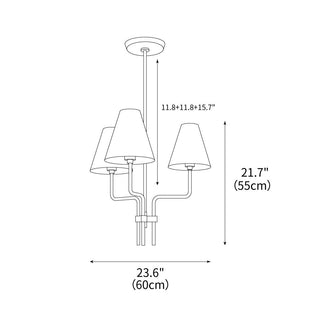 Sierra Contemporary Fabric Chandelier