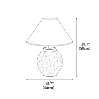 Sierra Clay Natural Fabric Table Light