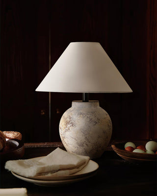 Sierra Clay Natural Fabric Table Light