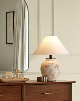 Sierra Clay Natural Fabric Table Light