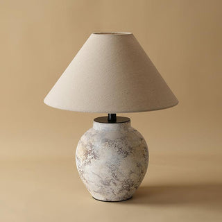 Sierra Clay Natural Fabric Table Light