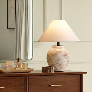 Sierra Clay Natural Fabric Table Light