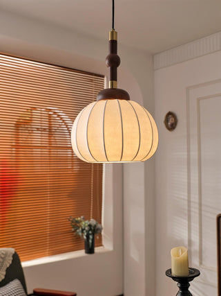 Silk Globe Wabi-Sabi Silk Pendant Light