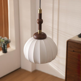 Silk Globe Wabi-Sabi Silk Pendant Light