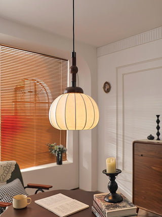 Silk Globe Wabi-Sabi Silk Pendant Light