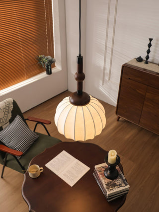Silk Globe Wabi-Sabi Silk Pendant Light
